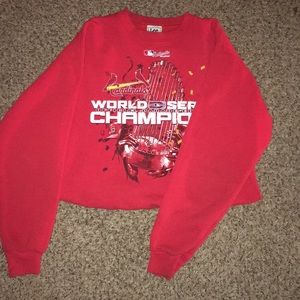 Vintage World Series Cardinals Champions Sweater